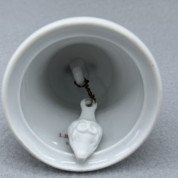 Vintage L Bernardaud Limoges Christmas Ceramic Bell Holly Berries Holiday France - Picture 7 of 14